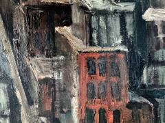 Adriaan Lubbers Brooklyn Bridge from Manhattan Dramatic Light Lower Manhattan Skyline Painting - 4592516