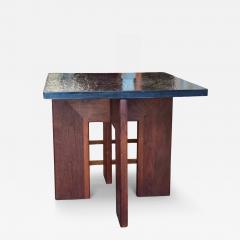 Adrian Pearsall 1960s Adrian Pearsall Craft Associates Walnut River Slate Side Table - 4816436