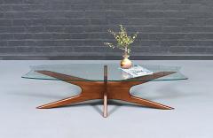 Adrian Pearsall Adrian Pearsall 893 TGO Coffee Table w Stingray Glass Top - 4600701
