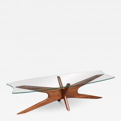 Adrian Pearsall Adrian Pearsall 893 TGO Coffee Table w Stingray Glass Top - 4603327