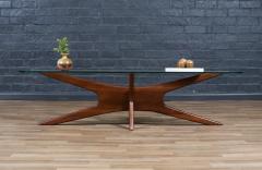 Adrian Pearsall Adrian Pearsall 893 TGO Sculpted Coffee Table w Stingray Glass Top - 4290747