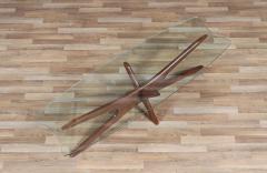 Adrian Pearsall Adrian Pearsall 893 TGO Sculpted Coffee Table w Stingray Glass Top - 4290749