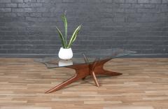 Adrian Pearsall Adrian Pearsall 893 TGO Sculptural Coffee Table w Stingray Glass Top - 4103703