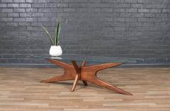 Adrian Pearsall Adrian Pearsall 893 TGO Sculptural Coffee Table w Stingray Glass Top - 4103705