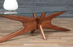 Adrian Pearsall Adrian Pearsall 893 TGO Sculptural Coffee Table w Stingray Glass Top - 4103710