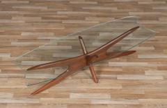 Adrian Pearsall Adrian Pearsall 893 TGO Sculptural Coffee Table w Stingray Glass Top - 4103712