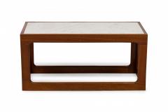 Adrian Pearsall Adrian Pearsall American Mid Century Open Cube Wood and Faux White Marble Coffee - 4653319