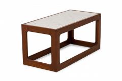 Adrian Pearsall Adrian Pearsall American Mid Century Open Cube Wood and Faux White Marble Coffee - 4653321