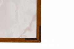 Adrian Pearsall Adrian Pearsall American Mid Century Open Cube Wood and Faux White Marble Coffee - 4653323