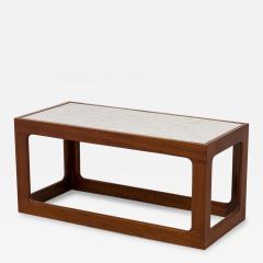 Adrian Pearsall Adrian Pearsall American Mid Century Open Cube Wood and Faux White Marble Coffee - 4708400