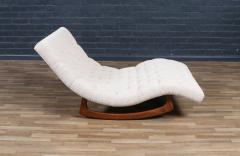 Adrian Pearsall Adrian Pearsall Button Tufted Chaise Rocking Chair for Craft Associates - 4294123