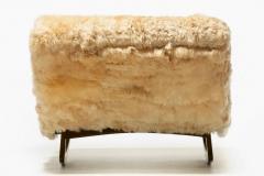 Adrian Pearsall Adrian Pearsall Chaise Lounge Rocker Newly Upholstered in Soft Peruvian Alpaca - 2886529