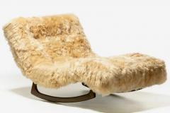 Adrian Pearsall Adrian Pearsall Chaise Lounge Rocker Newly Upholstered in Soft Peruvian Alpaca - 2886533