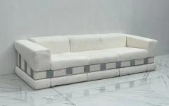 Adrian Pearsall Adrian Pearsall Chrome and Boucle Sofa 1970s - 3175974