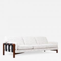 Adrian Pearsall Adrian Pearsall Leather Tweed Sofa for Craft Associates - 3123179