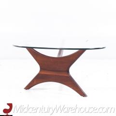 Adrian Pearsall Adrian Pearsall Mid Century Jacks Walnut and Glass Biomorphic Coffee Table - 3683860