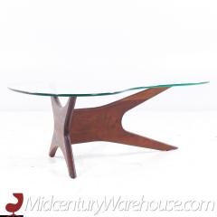 Adrian Pearsall Adrian Pearsall Mid Century Jacks Walnut and Glass Biomorphic Coffee Table - 3683861