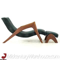 Adrian Pearsall Adrian Pearsall Mid Century Walnut Grasshopper Lounge Chair with Ottoman - 3184468