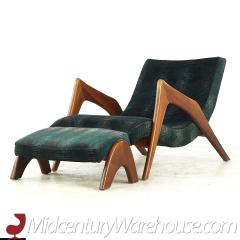 Adrian Pearsall Adrian Pearsall Mid Century Walnut Grasshopper Lounge Chair with Ottoman - 3184469