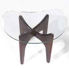 Adrian Pearsall Adrian Pearsall Mid Century Walnut and Glass Side Tables Pair - 3836588