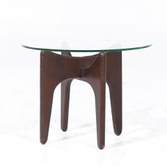 Adrian Pearsall Adrian Pearsall Mid Century Walnut and Glass Side Tables Pair - 3836591