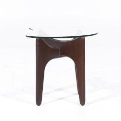 Adrian Pearsall Adrian Pearsall Mid Century Walnut and Glass Side Tables Pair - 3836593