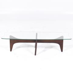 Adrian Pearsall Adrian Pearsall Mid Century Walnut and Glass Stingray Coffee Table - 3836568