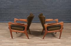 Adrian Pearsall Adrian Pearsall Model 2291 C Leather Wingback Chairs for Craft Associates - 4250260