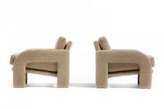 Adrian Pearsall Adrian Pearsall Organic Modern Lounge Chairs for Comfort Designs in Camel Boucl  - 3975181