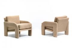 Adrian Pearsall Adrian Pearsall Organic Modern Lounge Chairs for Comfort Designs in Camel Boucl  - 3975182