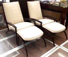 Adrian Pearsall Adrian Pearsall Pair of Lounge Chairs and Ottoman Restored in Neutral Cloth - 683515