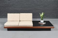 Adrian Pearsall Adrian Pearsall Platform Sofa w Slate Stone Side Table for Craft Associates - 4807353
