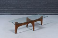 Adrian Pearsall Adrian Pearsall Sculpted Coffee Table w Stingray Glass Top - 4471691