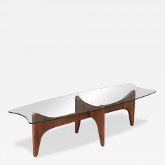 Adrian Pearsall Adrian Pearsall Sculpted Coffee Table w Stingray Glass Top - 4475366