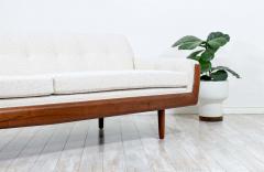 Adrian Pearsall Adrian Pearsall Sculpted Walnut Boucle Tweed Sofa for Craft Associates - 2332403