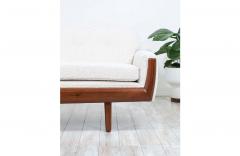 Adrian Pearsall Adrian Pearsall Sculpted Walnut Boucle Tweed Sofa for Craft Associates - 2332407