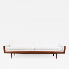 Adrian Pearsall Adrian Pearsall Sculpted Walnut Boucle Tweed Sofa for Craft Associates - 2332902