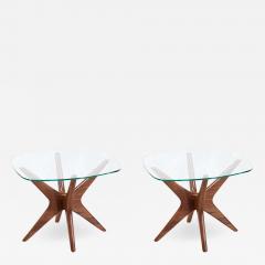 Adrian Pearsall Adrian Pearsall Sculpted Walnut Jax Side Tables for Craft Associates - 2339186