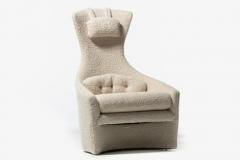 Adrian Pearsall Adrian Pearsall Sculptural Mom Pop Lounge Chairs in Ivory Boucl c 1960s - 2262273