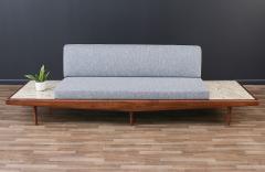 Adrian Pearsall Adrian Pearsall Sofa with Travertine Side Tables for Craft Associates - 3507150