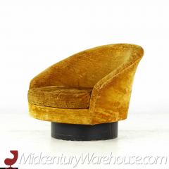 Adrian Pearsall Adrian Pearsall Style Mid Century Gold Swivel Lounge Chair - 3694501