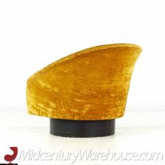 Adrian Pearsall Adrian Pearsall Style Mid Century Gold Swivel Lounge Chair - 3694503