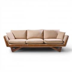 Adrian Pearsall Adrian Pearsall Style Mid Century Walnut Gondola Sofa - 4643189
