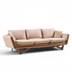 Adrian Pearsall Adrian Pearsall Style Mid Century Walnut Gondola Sofa - 4643255