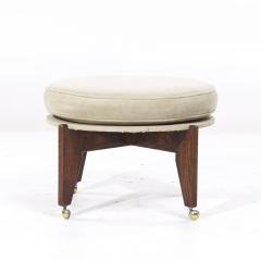 Adrian Pearsall Adrian Pearsall Style Mid Century Walnut Ottoman - 3837315