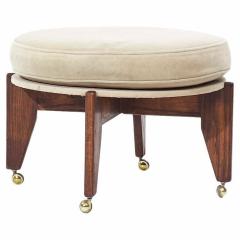 Adrian Pearsall Adrian Pearsall Style Mid Century Walnut Ottoman - 3837317