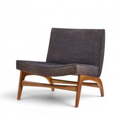 Adrian Pearsall Adrian Pearsall Style Mid Century Walnut Slipper Chairs Pair - 4683410
