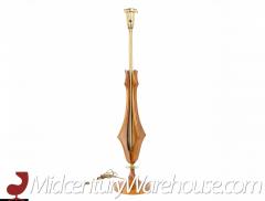 Adrian Pearsall Adrian Pearsall Style Mid Century Walnut and Brass Table Lamp - 3695380