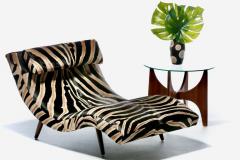 Adrian Pearsall Adrian Pearsall Wave Chaise in Zebra Print Cowhide Upholstery - 2616481