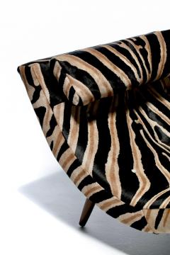 Adrian Pearsall Adrian Pearsall Wave Chaise in Zebra Print Cowhide Upholstery - 2616482